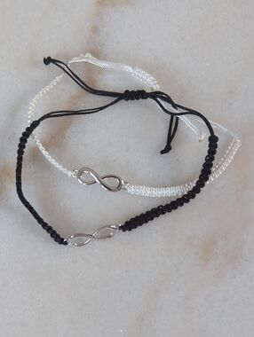 NWT Infinity Cord Bracelet Set